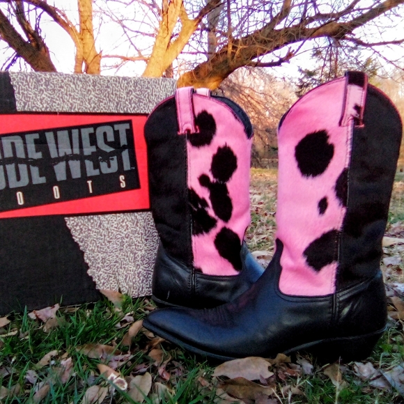 Dan Post Shoes - "Pony hair" Vintage Code West/Dan Post IOB